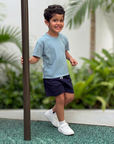 Pull-On Shorts - Navy