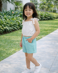 Little Explorer Shorts - Bright Teal