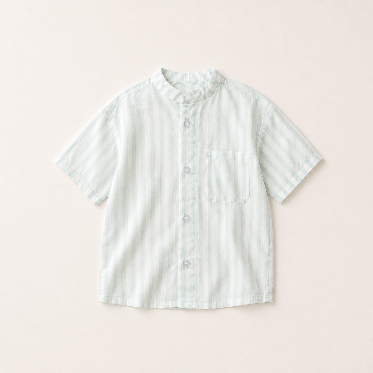 Wanderer Shirt - Light Green Stripe