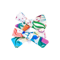 Colour Flowers Small Bow