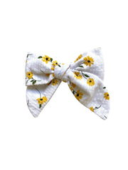 Yellow Daisy Bow