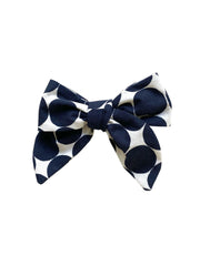 Dark Blue Dot Bow