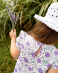 Angel Wishes Top - Lavender Meadow Floral